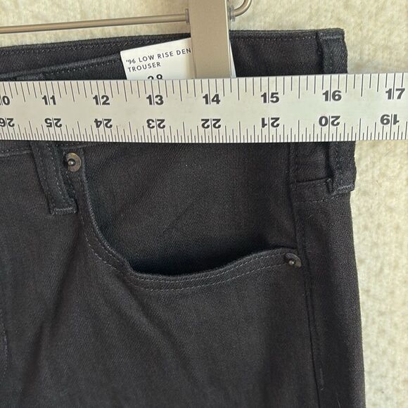 J Crew Low-rise denim trouser in 1996 semi-stretch Womens Size 28 Black - Picture 8 of 13